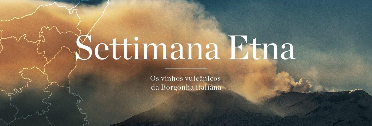Vulcão Etna - Paisagem vulcânica da região de Etna na Sicília